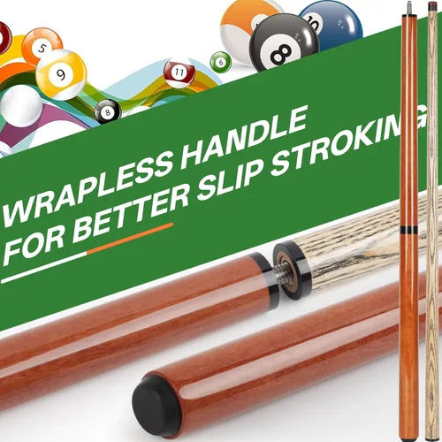 Miniatura 6 de AKLOT Heavy Hitter Jump Break Cue- 21 onzas, 23 onzas, 25 onzas, 28 onzas, 3 piezas, punta de baquelita de 0.55 pulgadas, para rupturas explosivas