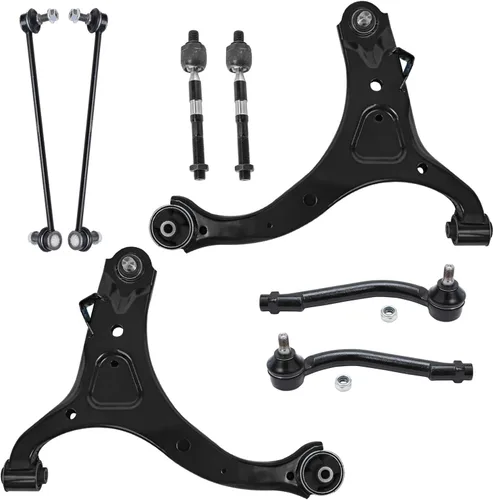 Miniatura 183 de Detroit Axle - Kit de brazos de control de extremo delantero de 8 piezas para Dodge Dakota 00-04, Durango 00-03, 4 brazos de control superior e