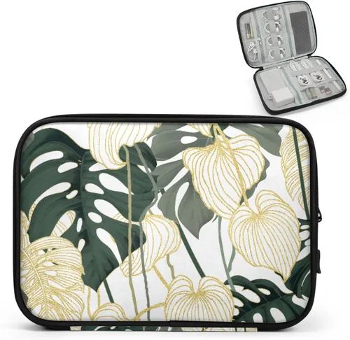 Miniatura 9 de Estuche organizador de viaje de calabaza de arce, bolsa de almacenamiento de cables para cables, cargador, teléfono, disco duro