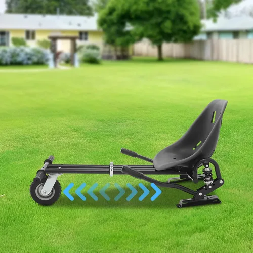 Miniatura 3 de Accesorio de asiento Hoverboard, 27.5 a 37.4 pulgadas, ajuste ajustable para asiento de scooter con doble amortiguador para patinetes de equilibrio