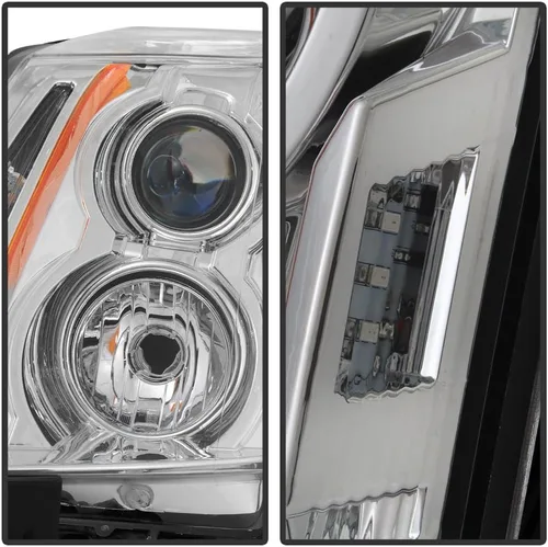 Miniatura 3 de ACANII - Faros de repuesto halógeno para Cadillac CTS 2008-2013, lado del conductor y del pasajero