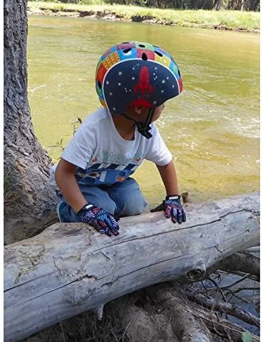 Miniatura 5 de ZippyRooz Guantes largos para bicicleta para niños pequeños y pequeños