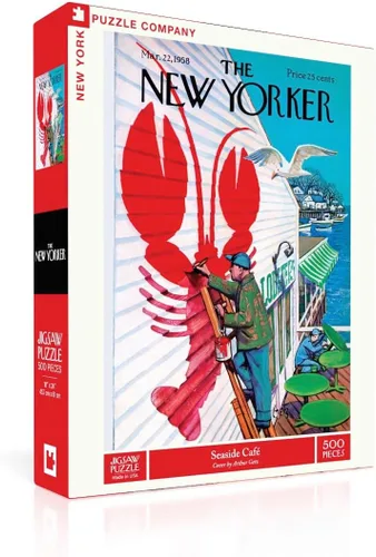 New York Puzzle Company - New Yorker Seaside Cafe - Rompecabezas de 500 piezas