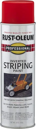 Miniatura 12 de Rust-Oleum P2548849-6PK Pintura en aerosol profesional para pintar rayas invertidas, 18 onzas, amarillo de tráfico, paquete de 6