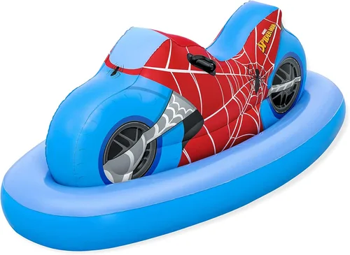 Bestway Spider-Man - Flotador de piscina para motocicleta, 66.9 x 33.1 in