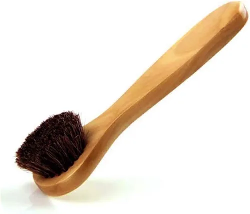 Miniatura 4 de Cepillo de limpieza facial, mango de madera, cerdas naturales suaves de crin de caballo, cepillo limpiador facial, paquete de 2 cepillos exfoliantes