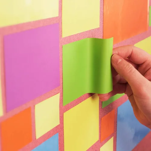 Miniatura 3 de Notas autoadhesivas de 8 x 4 pulgadas, se adhieren a cualquier superficie sin pegamento, reutilizables de borrado en seco blanco, ideales