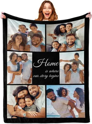 Miniatura 19 de Manta personalizada Cara Nonna con foto, manta con imagen personalizada para Navidad, San Valentín, aniversario, regalos de cumpleaños, regalos