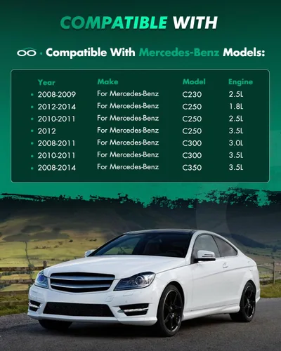 Miniatura 4 de SCITOO Puntales delanteros completos de resorte para Mercedes-Benz C230 08-09, para Mercedes-Benz C250 10-11, Mercedes-Benz C300 08-11