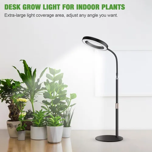 Miniatura 6 de Garpsen Luces de Crecimiento para Plantas de Interior, 80 LEDs de Espectro Completo Luz de Escritorio para Plantas con Temporizador para 6H/12H/16H
