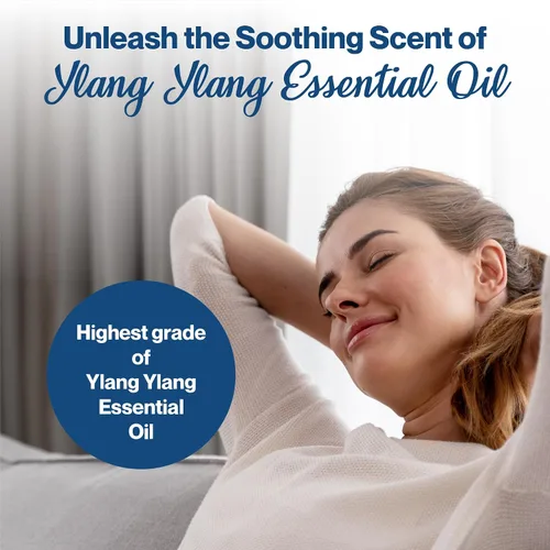 Miniatura 3 de Aceite esencial orgánico Ylang Ylang completo – Aceite esencial certificado por USDA Aceite esencial 100% puro y natural para el cuidado