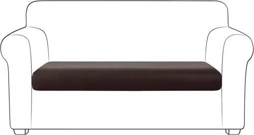 Yates Home - Funda de cojín elástica para sofá de cuero PU, impermeable, para sillas, asientos de caravana, protector de muebles de sofá, funda