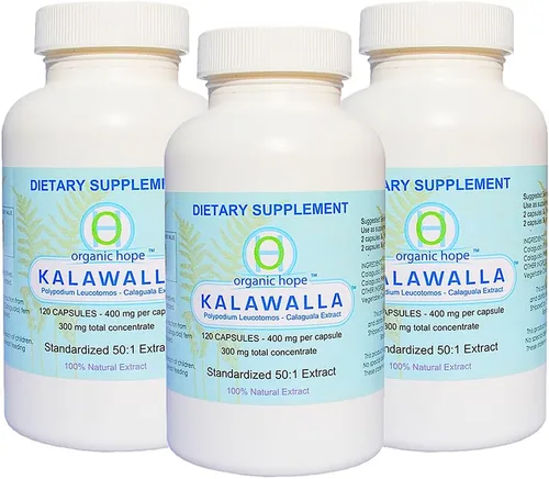 Miniatura 10 de (Calaguala) con Polypodium Leucotomos para el apoyo del sistema inmunológico, extracto 50:1 de mayor potencia 400 mg (120 cápsulas vegetales)