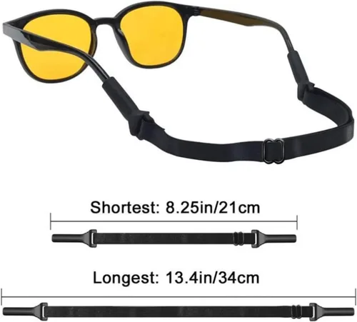 Correa ajustable para lentes deportivas, banda de retención antideslizante para uso activo, soporte anticaídas para deportes (estilo infantil)