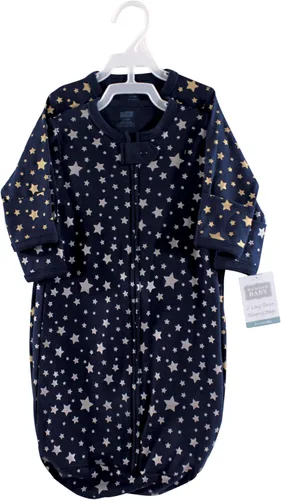 Miniatura 2 de Hudson Baby Saco de dormir unisex de algodón con manga larga para bebé, saco, manta Metallic