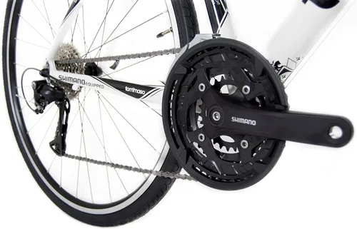 Miniatura 5 de Tommaso La Forma Aluminum & Carbon Mens Hybrid Bike Women Road Bicycle Adult Bikes Womens Blanco - Mejor