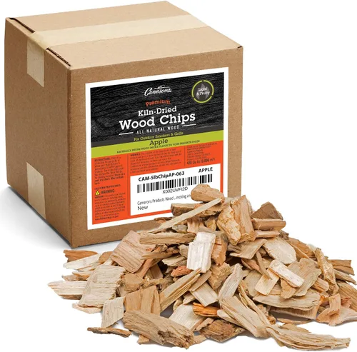 Miniatura 12 de Camerons Trozos gruesos de madera de nuez pecán 100% natural para ahumador - Caja de 420 Pulg. cúbicas, aproximadamente 5 libras - Hojuelas secas al