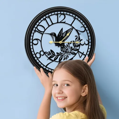 Miniatura 3 de Reloj de pared grande – Reloj de pared para decoración de sala de estar, silencioso y sin tictac, adecuado para decoración de pared, decoración