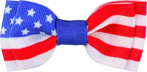 Miniatura 4 de Collar para perro con bandera estadounidense con pajarita, 4 de julio, para perros grandes, medianos y pequeños