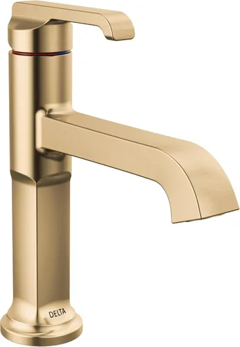 Miniatura 13 de Delta Grifo Tetra Gold - Grifo de baño de un solo agujero, grifo de baño de una sola manija, grifo de lavabo de baño, tecnología de sello