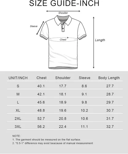 Miniatura 6 de Hawaiian Polo Shirts for Men, Quick Dry Men's Golf Shirts Short Sleeve Dry Fit Performance Golf Polo for Golf Hiking Horsing