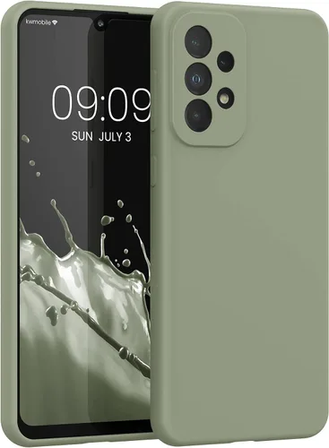 Miniatura 96 de kwmobile Funda Compatible con Samsung Galaxy A14 5G - Funda de teléfono de TPU y silicona con acabado suave - Verde Lima