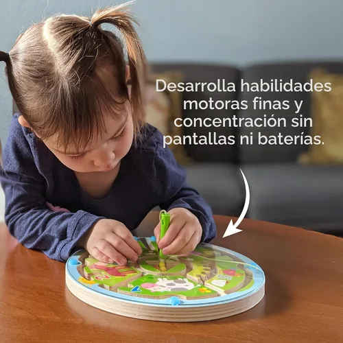 Miniatura 7 de HABA Tablero ocupado para niños de 2 a 4 años: juego de rompecabezas magnético de laberinto de números, juguetes de viaje para niños en edad