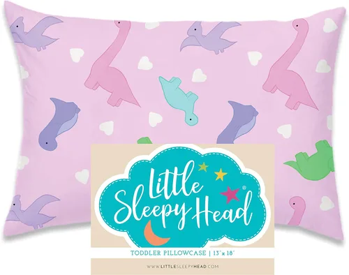 Miniatura 30 de Little Sleepy Head Funda de almohada para niños pequeños, 100% algodón y funda de almohada hipoalergénica para almohada de niños pequeños, funda