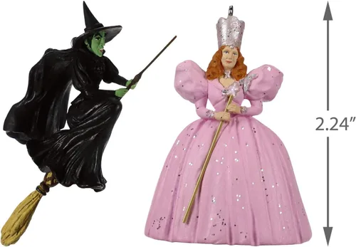 Miniatura 5 de Hallmark Mini El mago de Oz Glinda La bruja buena y la bruja malvada del oeste, juego de 2 películas y TV