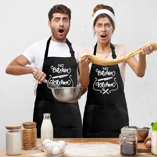 Miniatura 8 de Delantales divertidos para mujeres, bonitos delantales de cocina para cocinar, hornear, regalos de delantales de cumpleaños, Navidad para mamá