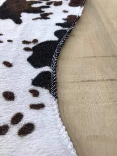 Miniatura 3 de Alfombra con estampado de vaca, piel de vaca sintética, alfombra con estampado de animales para sala de estar, dormitorio, antideslizante