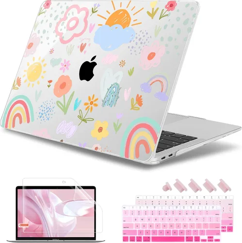 Miniatura 10 de May Chen Funda compatible con MacBook Air de 13 pulgadas 2022 2021, versión 2020-2018 Modelo: M1 A2337 A2179 A1932, carcasa rígida de plástico