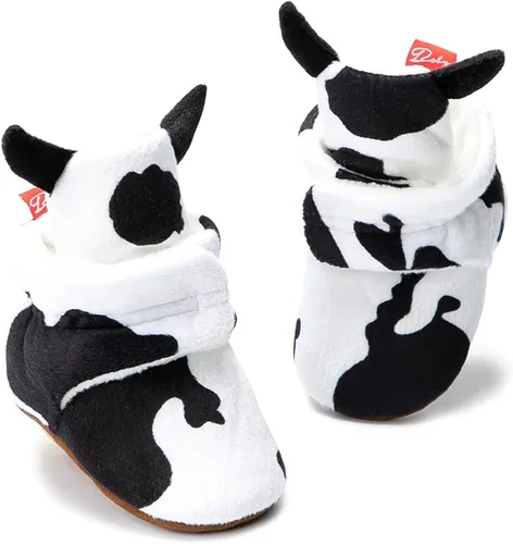 Meckior - Calzado de invierno de polar cálido para recién nacidos, pantuflas para los que empiezan a caminar, para niños y niñas
