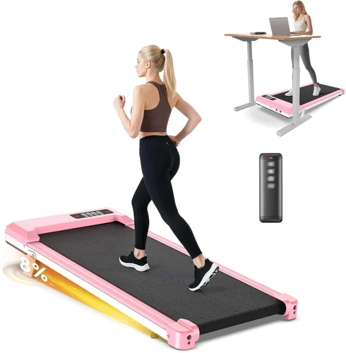 Miniatura 11 de Walking Pad Treadmill with Handle Bar,Walking Pad with Incline 8%,2.5HP Quiet Under Desk 320 lbs 2 in 1Treadmills for Home Office,Compact Foldable