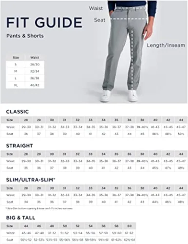 Miniatura 4 de HAGGAR - Pantalón caqui para hombre, tallas grandes y altas, de calidad prémium, sin necesidad de planchar, corte clásico, cintura expandible, sin