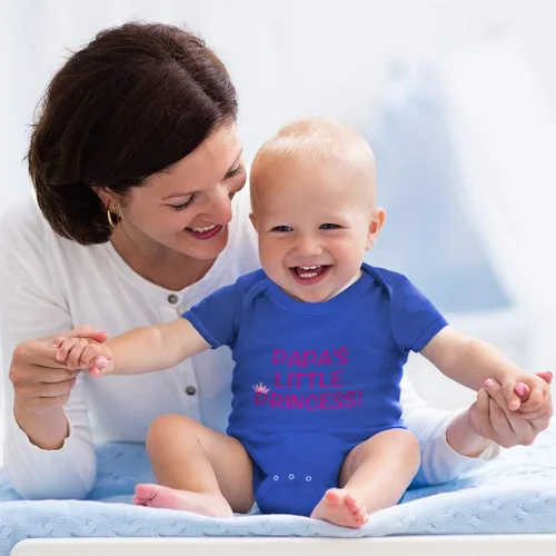Miniatura 4 de Cute Rascals Ropa a rayas de algodón de princesa pequeña de papá para niño y niña