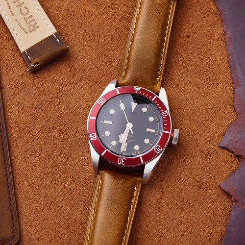Miniatura 2 de Ritche - Correa de reloj de cuero de liberación rápida, 18, 19, 20, 21, 22, 23 y 24mm