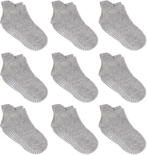 Miniatura 16 de Calcetines tobilleros antideslizantes Zaples para bebés con suelas antideslizantes para bebés, niños pequeños, niños y niñas