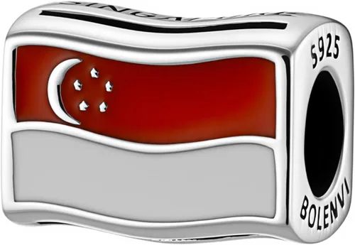 Miniatura 16 de Bolenvi Banderas Travel Country, dijes para el día de la madre, plata de ley 925 para pandora y pulseras o collares similares, joyería para mujeres