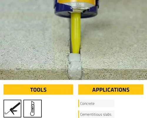 Miniatura 6 de SIKA Sikaflex - Sellador autonivelante, poliuretano gris, curado rápido, para juntas de expansión de hormigón, impermeable, pintable, rellena