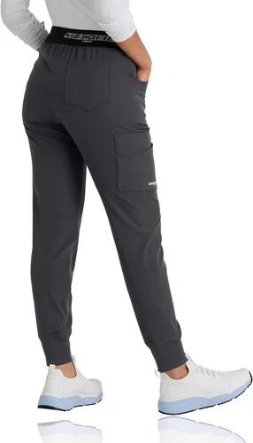 Miniatura 2 de BARCO Skechers Vitality Electra Scrub Jogger para mujer, estilo yoga, pantalón médico de tela sostenible para mujer, Negro