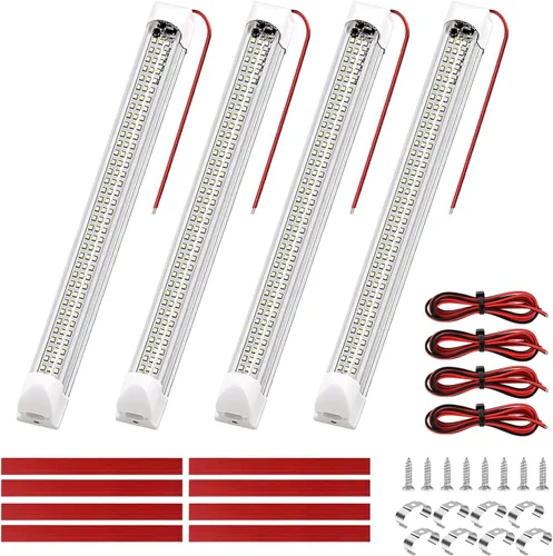 Miniatura 16 de Nilight LED Interior Light 2PCS 12.5 Inch 10W 96LEDs 3 Color Dimmable (3100K-6500K) with Memory Function, 12V-30V Ceiling Lights for RV Camper