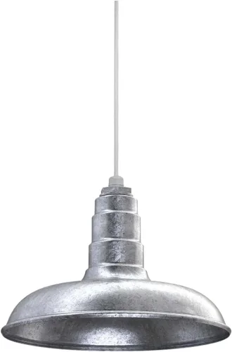 Miniatura 18 de Steel Lighting Co. Malibu - Lámpara colgante Montaje en techo Domo de 14 pulgadas vástago de 12 pulgadas Estilo de granja de acero Rojo