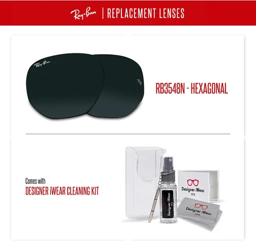 Miniatura 4 de Ray-Ban Original HEXAGONAL RB3548N Replacement Lenses+BUNDLE with ACCESSORY EYEWEAR KIT