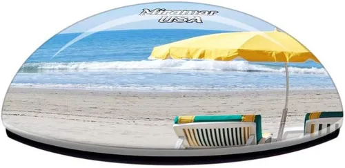 Miniatura 2 de USA America Miramar Beach Imán de nevera de viaje recuerdo ciudad colección 3D cristal regalo fuerte refrigerador etiqueta engomada