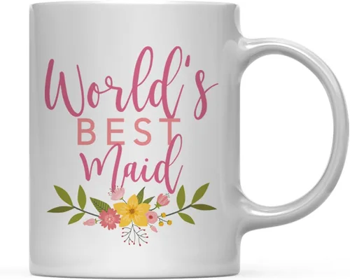 Miniatura 24 de Andaz Press Taza de café de 11 oz, regalo de broma de la mejor abbuela del mundo, diseño floral, paquete de 1