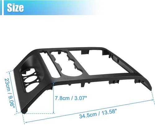 Miniatura 7 de X AUTOHAUX Salpicadero Radio Bisel Centro Panel de Cubierta de Recorte para Ford F150 2004 2005 2006 2007 2008 4L3Z-1504302-AAA Salpicadero Radio