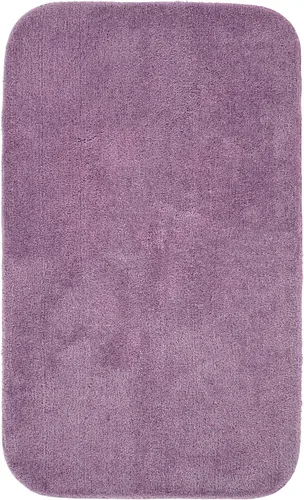 Miniatura 61 de Garland Rug 2 alfombras de baño tradicionales de nailon lavables color morado (17 x 24 pulgadas, 21 x 34 pulgadas), suaves, absorbentes y elegantes