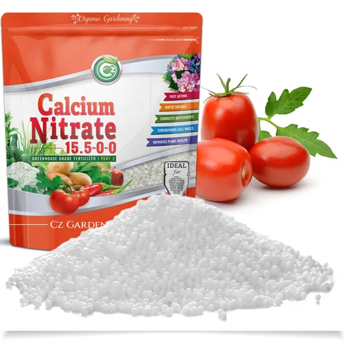 Fertilizante de Nitrato de Calcio 15.5-0-0 - Hecho en EE.UU. - Alimento Vegetal Grado Invernadero de 5 Libras para Hidroponía, Plantas y Jardines –