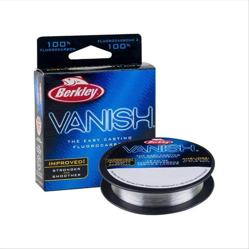 Berkley Vanish Línea de Pesca de Fluorocarbono/Material Líder Transparente - Desvanecer